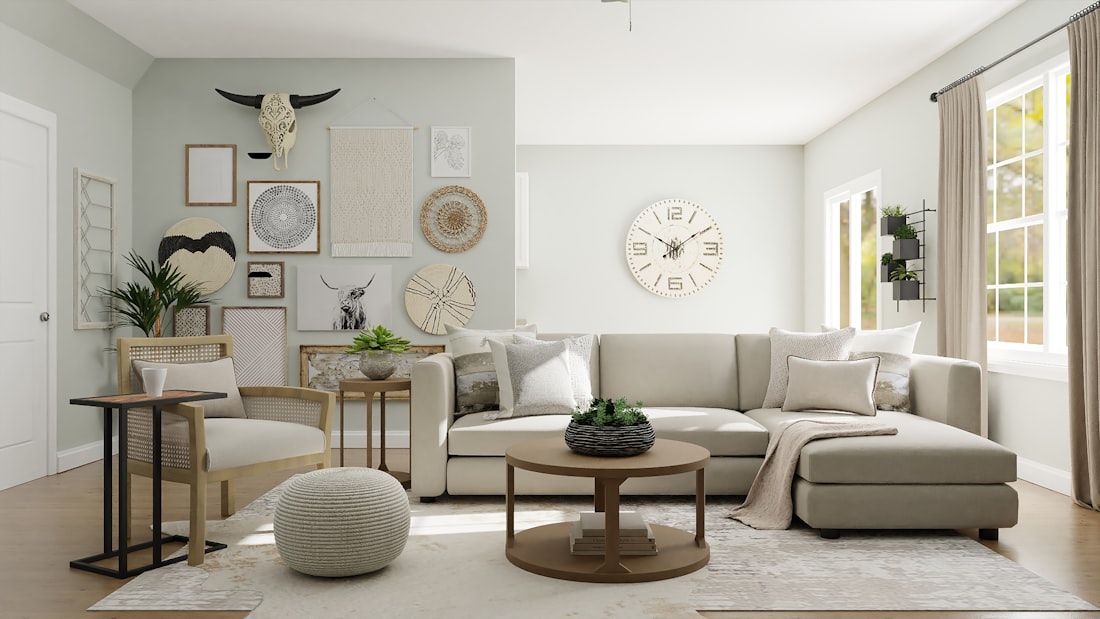 Cortinas en living